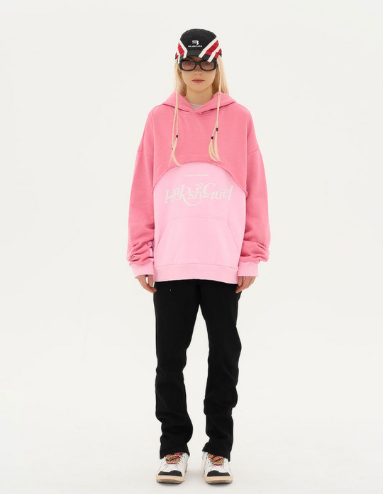 Harsh and Cruel Deconstructed Patchwork Hoodie