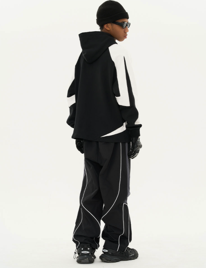 Harsh and Cruel Retro Loose Stitching Logo Hoodie