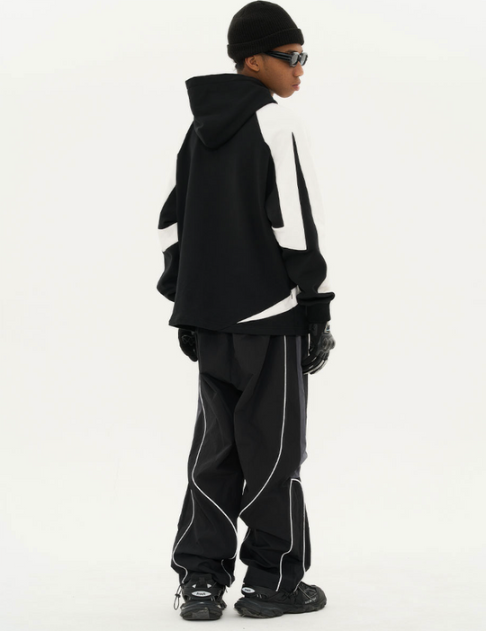 Harsh and Cruel Retro Loose Stitching Logo Hoodie