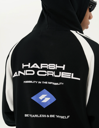 Harsh and Cruel Retro Loose Track Logo Hoodie