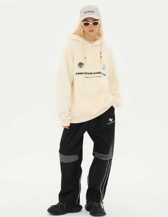 Harsh and Cruel Retro Loose Track Logo Hoodie