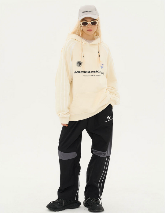 Harsh and Cruel Retro Loose Track Logo Hoodie