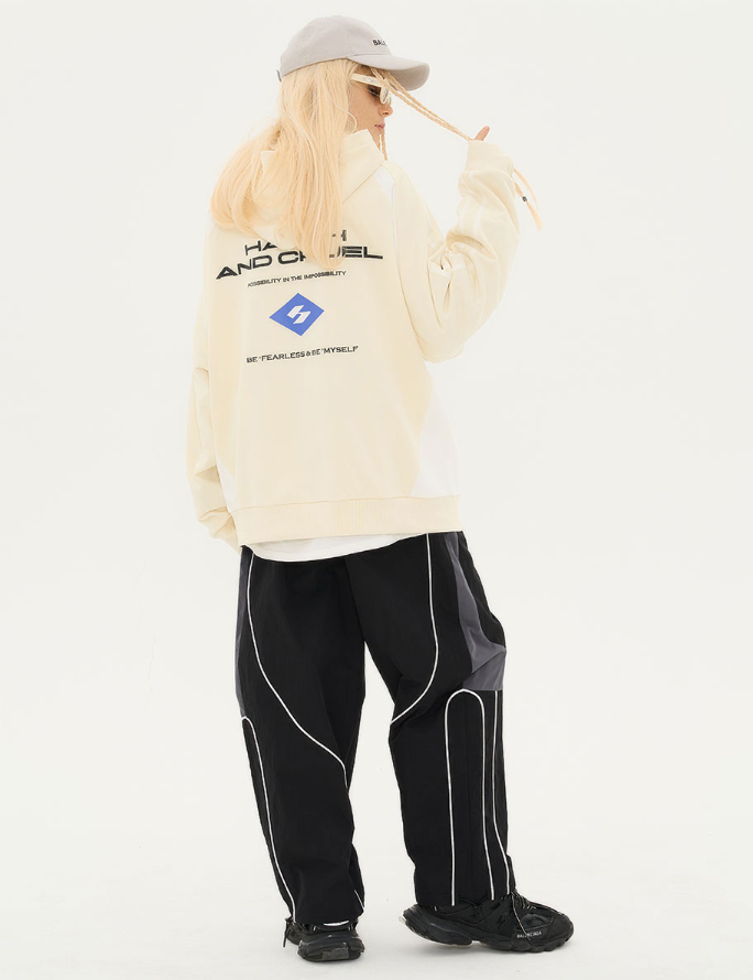 Harsh and Cruel Retro Loose Track Logo Hoodie