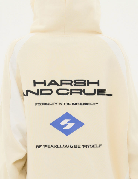 Harsh and Cruel Retro Loose Track Logo Hoodie