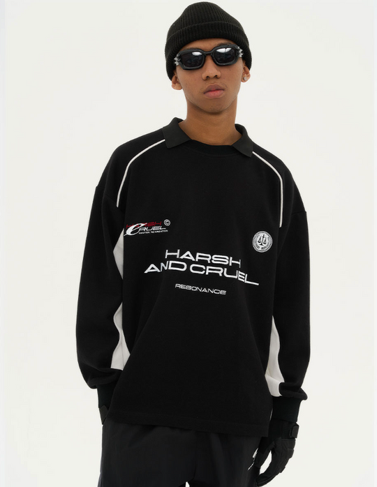 Harsh and Cruel Football Logo Jersey Sweater