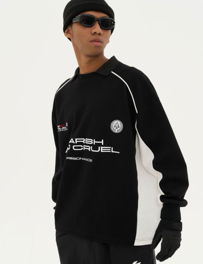 Harsh and Cruel Football Logo Jersey Sweater