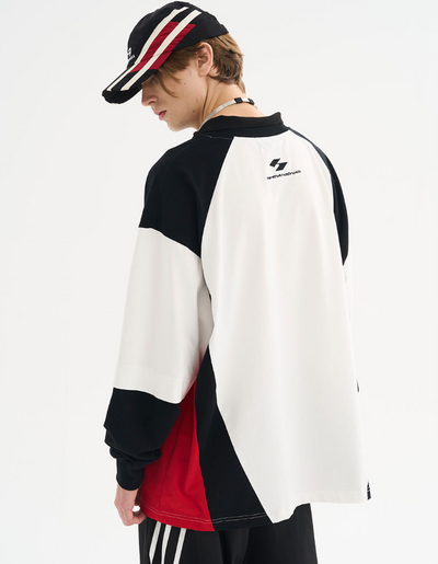 Harsh and Cruel Retro Stitching Two Pieces L/S Jersey