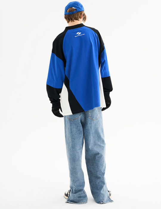 Harsh and Cruel Retro Stitching Two Pieces L/S Jersey