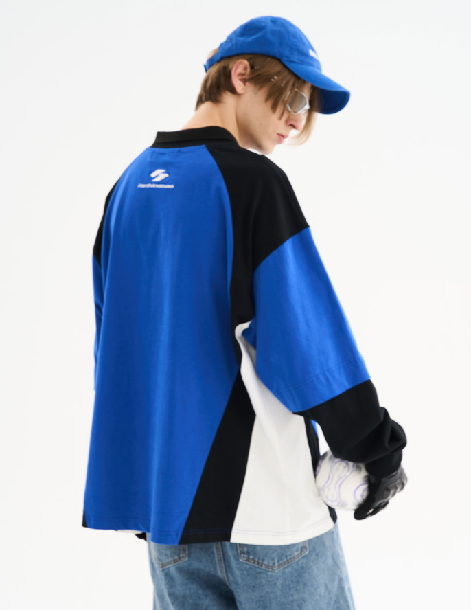 Harsh and Cruel Retro Stitching Two Pieces L/S Jersey