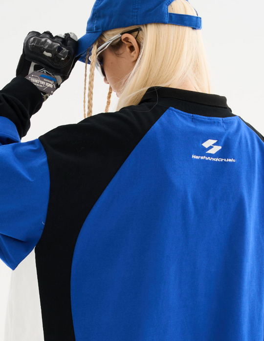 Harsh and Cruel Retro Stitching Two Pieces L/S Jersey