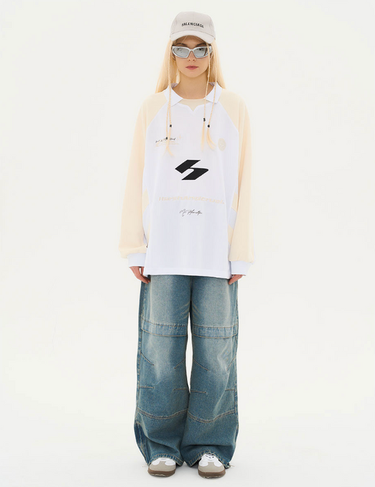 Harsh and Cruel Stitched Raglan Logo Jersey