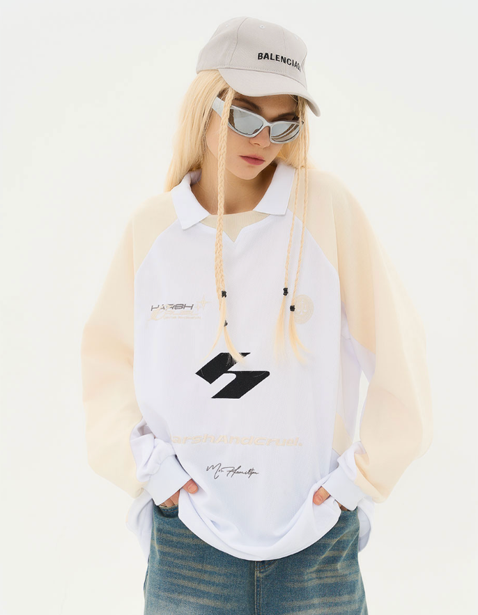 Harsh and Cruel Stitched Raglan Logo Jersey