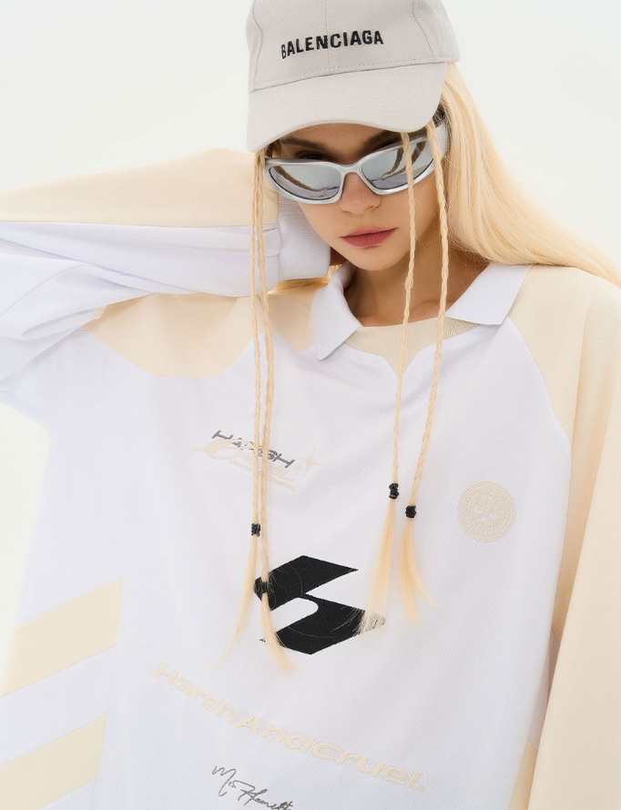 Harsh and Cruel Stitched Raglan Logo Jersey