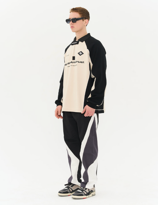 Harsh and Cruel Retro Zipper Polo Shirt