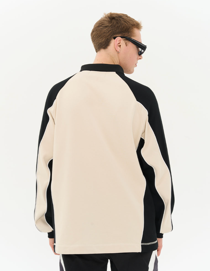 Harsh and Cruel Retro Zipper Polo Shirt