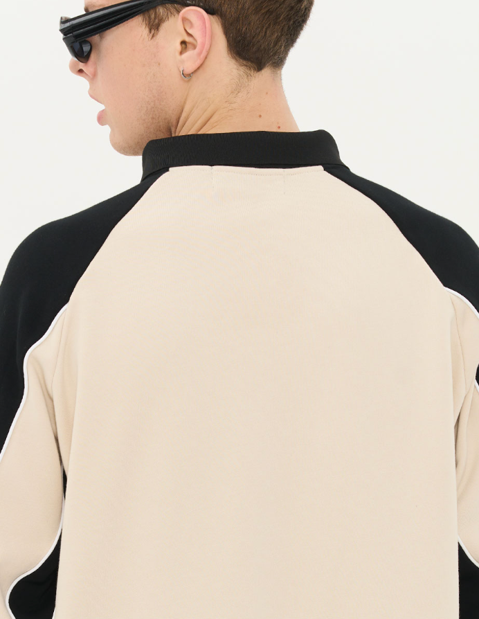 Harsh and Cruel Retro Zipper Polo Shirt