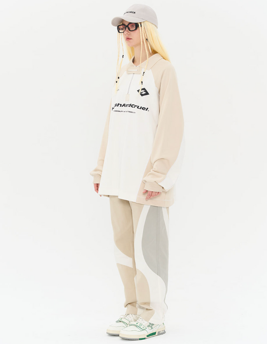 Harsh and Cruel Retro Zipper Polo Shirt