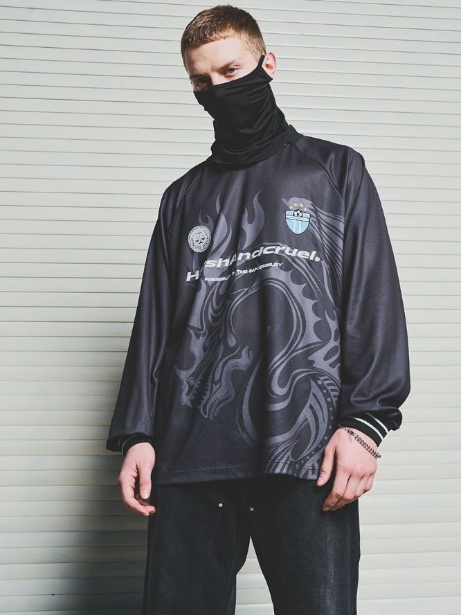 Harsh and Cruel Dragon Logo Jersey Shirt