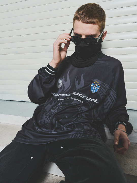 Harsh and Cruel Dragon Logo Jersey Shirt