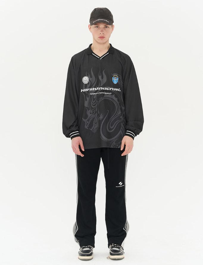 Harsh and Cruel Dragon Logo Jersey Shirt