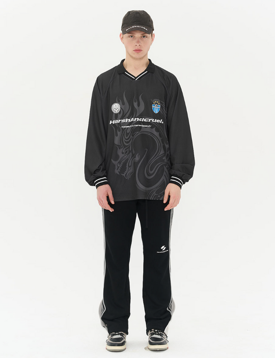 Harsh and Cruel Dragon Logo Jersey Shirt