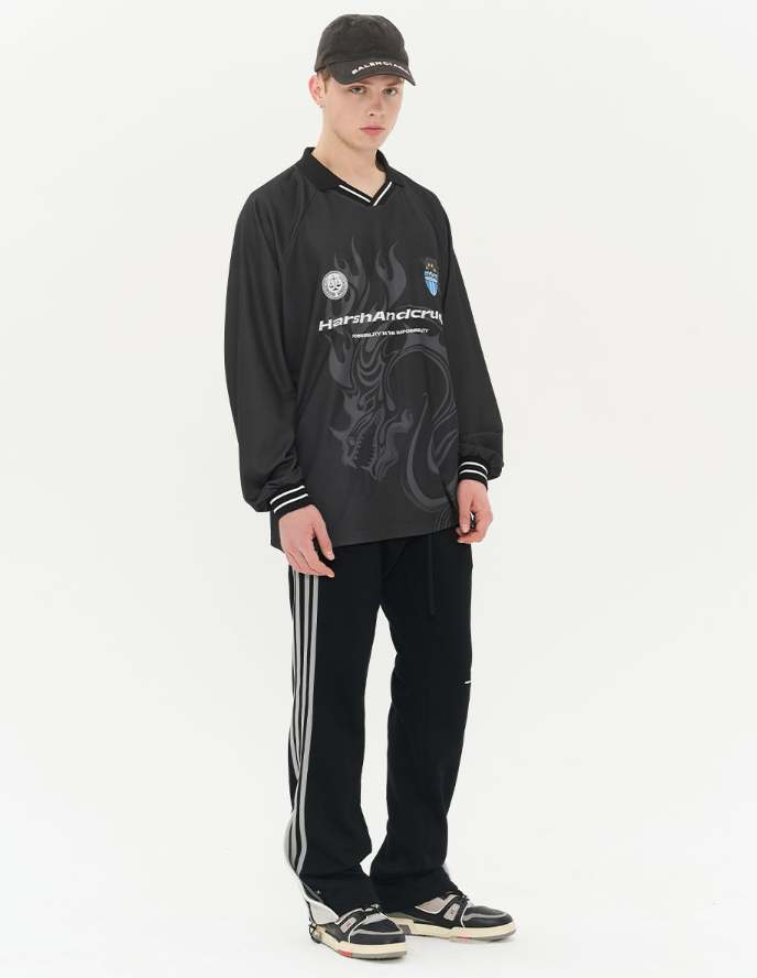 Harsh and Cruel Dragon Logo Jersey Shirt