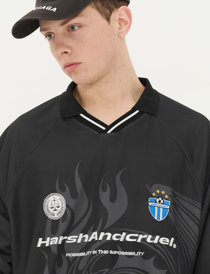 Harsh and Cruel Dragon Logo Jersey Shirt