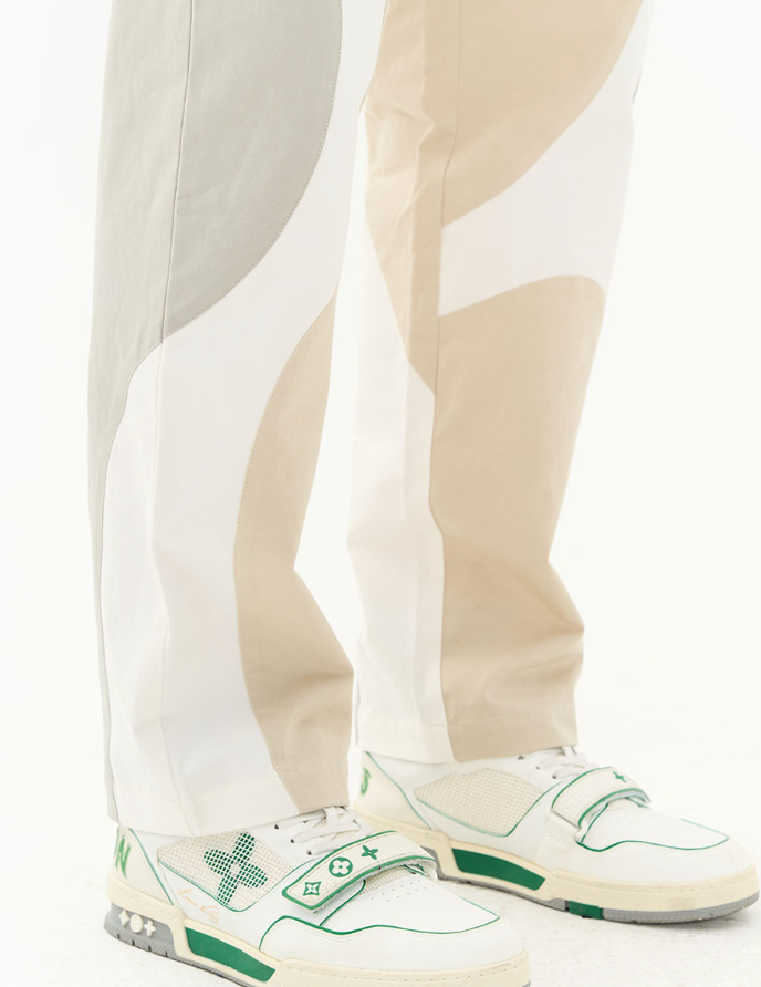 Harsh and Cruel Zipper Pockets Splicing Loose Trousers