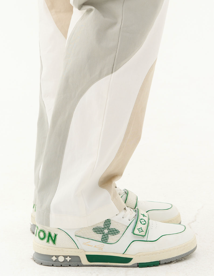 Harsh and Cruel Zipper Pockets Splicing Loose Trousers