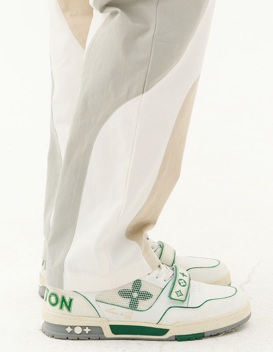 Harsh and Cruel Zipper Pockets Splicing Loose Trousers