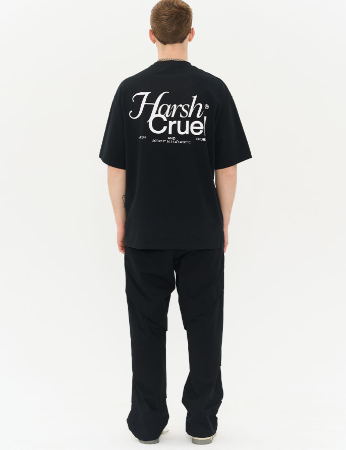 Harsh and Cruel Deconstructed Stitched Pleated Trousers