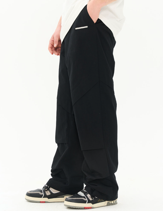 Harsh and Cruel Deconstructed Stitched Pleated Trousers