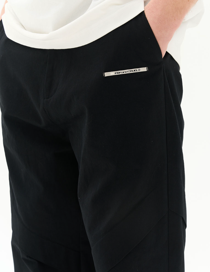 Harsh and Cruel Deconstructed Stitched Pleated Trousers