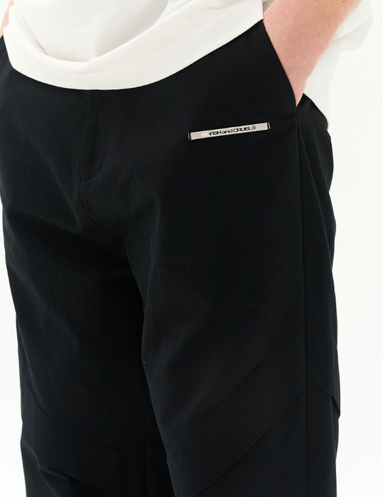 Harsh and Cruel Deconstructed Stitched Pleated Trousers