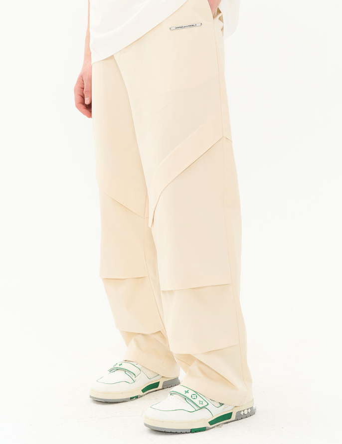 Harsh and Cruel Deconstructed Stitched Pleated Trousers