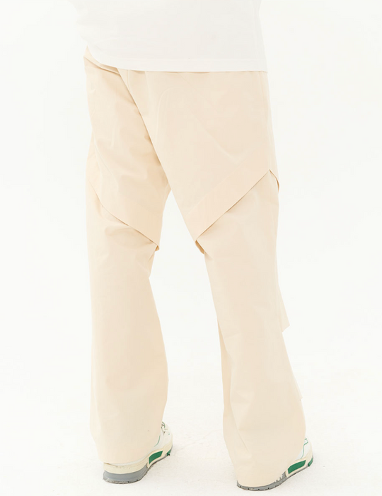 Harsh and Cruel Deconstructed Stitched Pleated Trousers