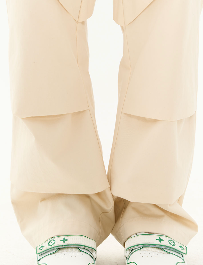 Harsh and Cruel Deconstructed Stitched Pleated Trousers