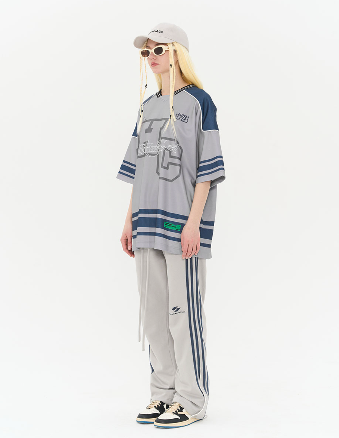 Harsh and Cruel Striped Flared Sweatpants
