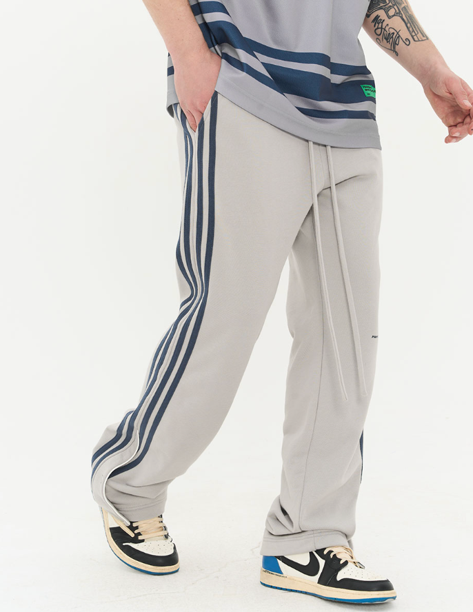 Harsh and Cruel Striped Flared Sweatpants