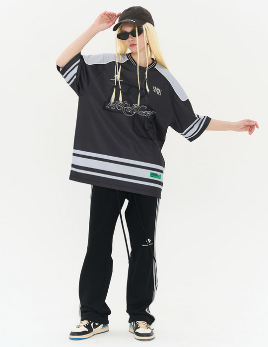 Harsh and Cruel Striped Flared Sweatpants