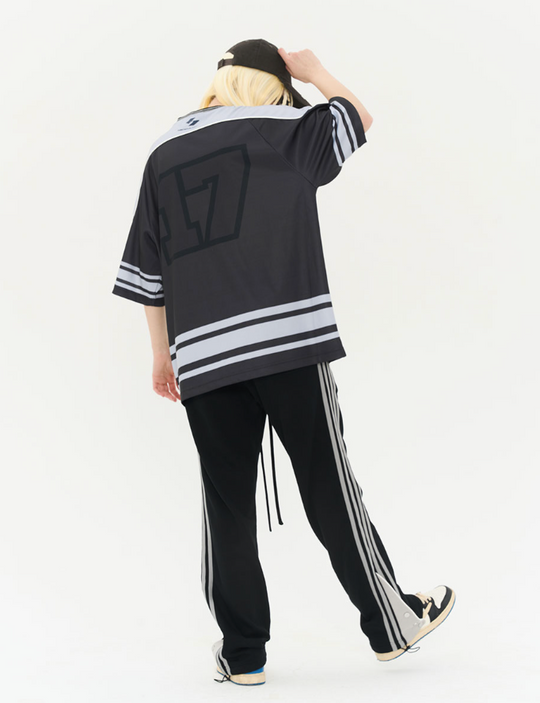 Harsh and Cruel Striped Flared Sweatpants
