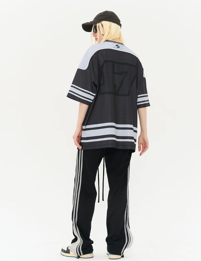 Harsh and Cruel Striped Flared Sweatpants