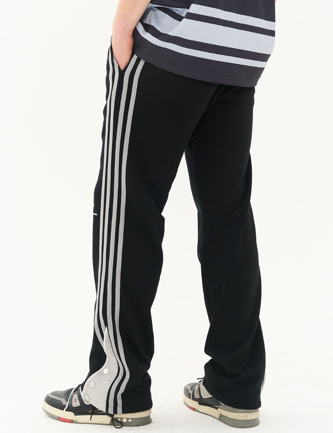 Harsh and Cruel Striped Flared Sweatpants