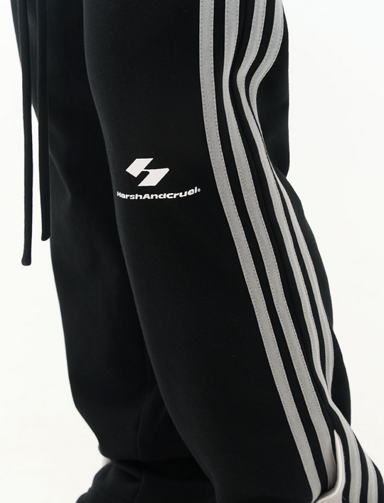 Harsh and Cruel Striped Flared Sweatpants