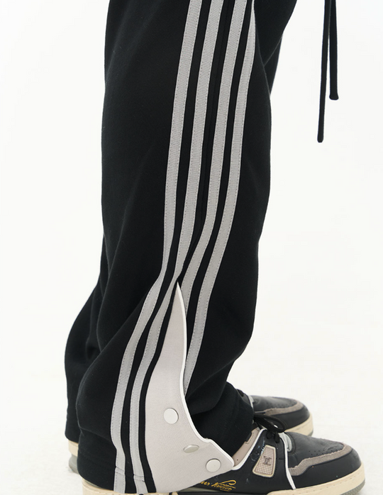 Harsh and Cruel Striped Flared Sweatpants