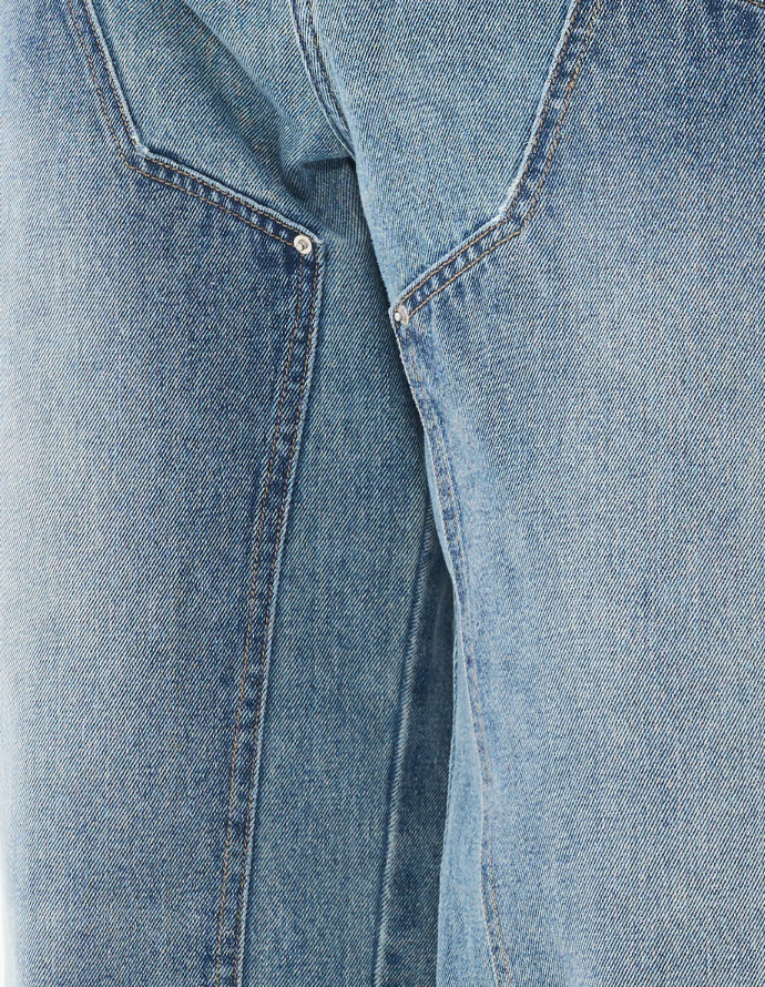 Harsh and Cruel Washed Loose Patched Trousers