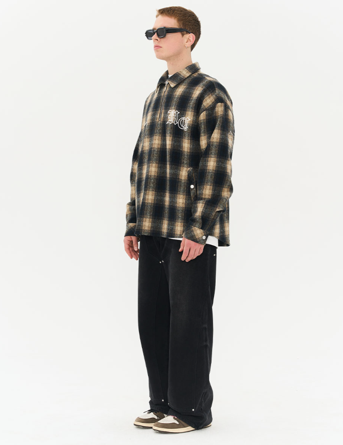 Harsh and Cruel Washed Loose Patched Trousers