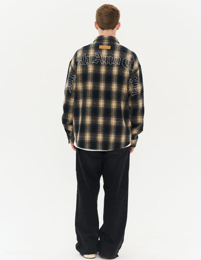 Harsh and Cruel Washed Loose Patched Trousers