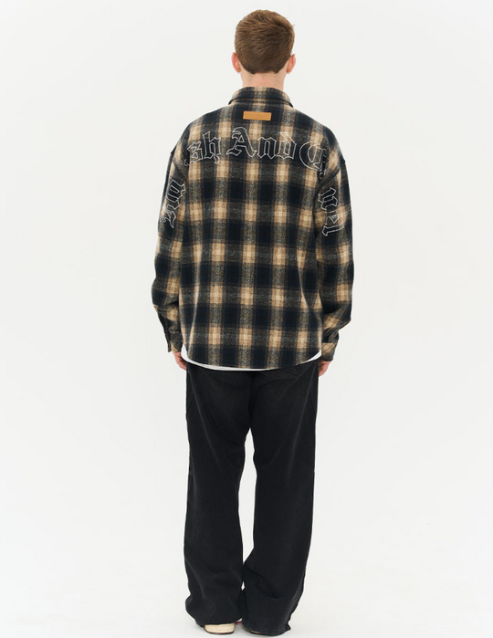 Harsh and Cruel Washed Loose Patched Trousers