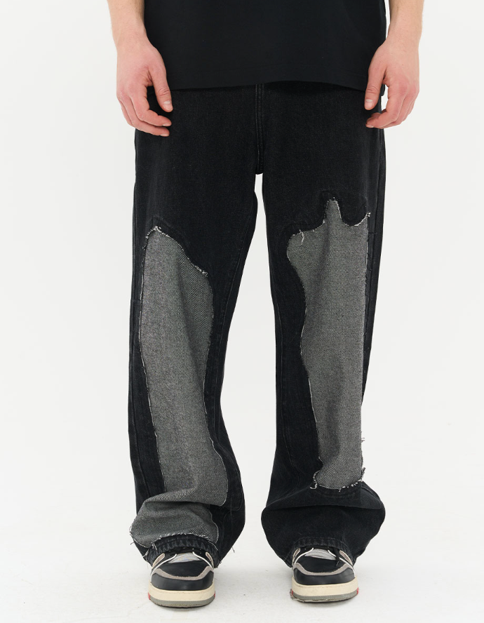 Harsh and Cruel Destroyed Washed Loose Trousers